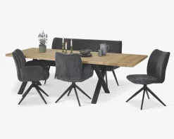 Online Daells Bolighus 3 pers. spisebænk i grå