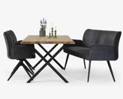 Online Daells Bolighus 3 pers. spisebænk i grå