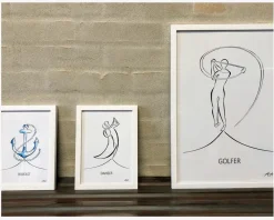 Sale Daells Bolighus A3 Plakat Golfer