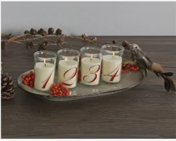 Outlet Daells Bolighus Adventslys Hvid H.10 cm