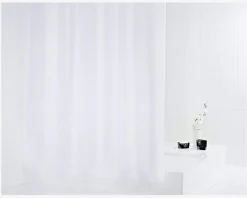 Discount Daells Bolighus Badeforhæng Madison Hvid 180x200 cm