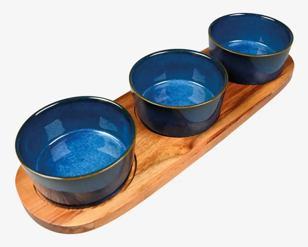 Clearance Daells Bolighus Bakke med 3 skåle H.4 x Ø.8,5 cm