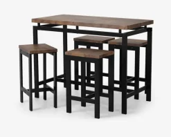 Outlet Daells Bolighus Barsæt bord + 4 barskamler