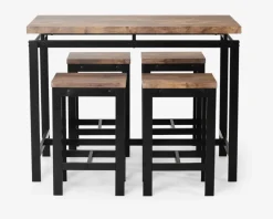 Outlet Daells Bolighus Barsæt bord + 4 barskamler