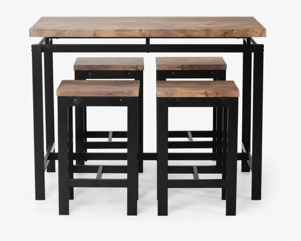 Outlet Daells Bolighus Barsæt bord + 4 barskamler