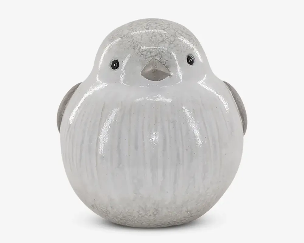 Daells Bolighus Bertha keramik fugl hvid H.24 cm