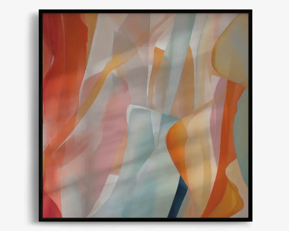 Daells Bolighus Billede Burn Lines 90x90 cm