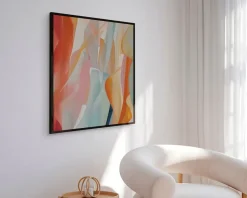 Daells Bolighus Billede Burn Lines 90x90 cm