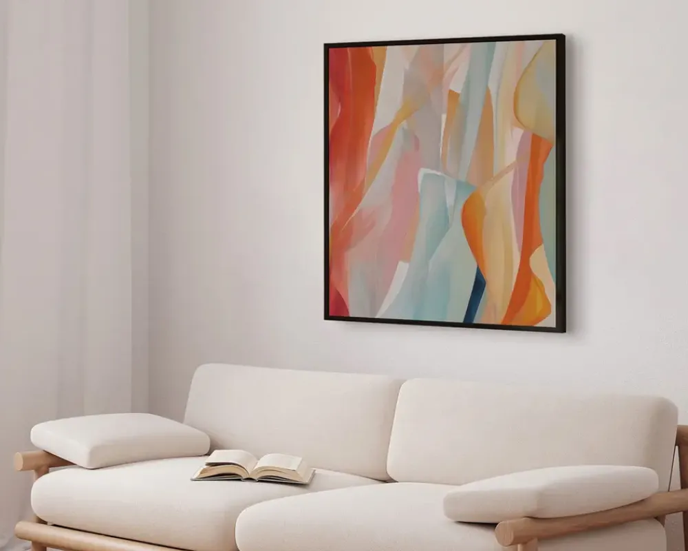 Daells Bolighus Billede Burn Lines 90x90 cm