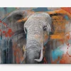 Best Daells Bolighus Billede Grunge elephant 80x120 cm