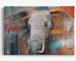 Best Daells Bolighus Billede Grunge elephant 80x120 cm