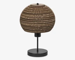 Sale Daells Bolighus Bordlampe Ball genanvendt pap H.38,5 cm