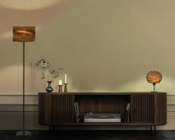 Sale Daells Bolighus Bordlampe Ball genanvendt pap H.38,5 cm