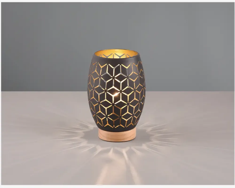 Best Daells Bolighus Bordlampe Bidar H.21,5 cm Sort