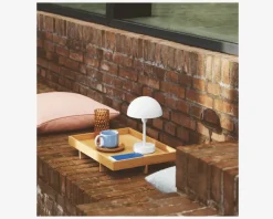 Online Daells Bolighus Bordlampe Ellen batteri Hvid