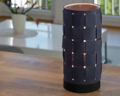 Clearance Daells Bolighus Bordlampe filt vævet grå H.26 cm