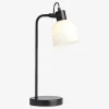 Best Daells Bolighus Bordlampe Glow sort/opal H.43 cm