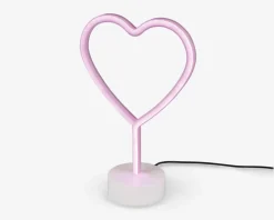 Hot Daells Bolighus Bordlampe Hjerte Pink H.30,5 cm Lyserød