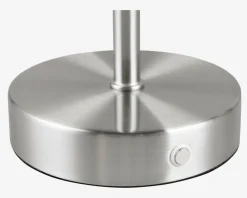 Best Daells Bolighus Bordlampe Jeff nikkel H.30 cm Sølv