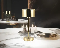 Discount Daells Bolighus Bordlampe Jeff poleret H.30 cm Messing