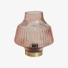 Discount Daells Bolighus Bordlampe LED Glas Rose 10x15 cm