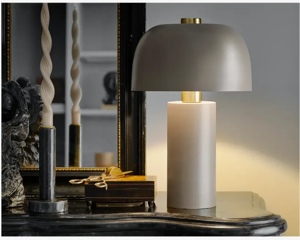 Hot Daells Bolighus Bordlampe Lulu Coal H.37 cm Grå