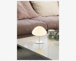 Clearance Daells Bolighus Bordlampe Mini Mus opal H.17 cm Beige