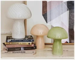 Discount Daells Bolighus Bordlampe Mushroom Hvid H.32 cm