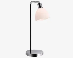 Daells Bolighus Bordlampe Ray H.40 cm Krom, Hvid