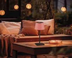 Sale Daells Bolighus Bordlampe Sanchez antracit H.30 cm Grå