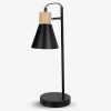 Sale Daells Bolighus Bordlampe Sort/Træ H.44 cm