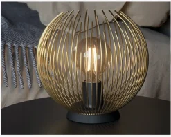 Discount Daells Bolighus Bordlampe Venezuela Guld Ø.23,5 cm