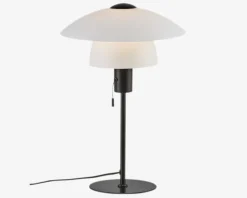 Clearance Daells Bolighus Bordlampe Verona Opal Hvid