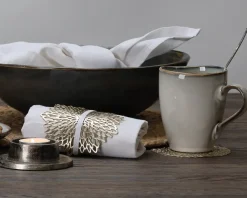 Discount Daells Bolighus Bordskåner Rund Guld Ø.10 cm