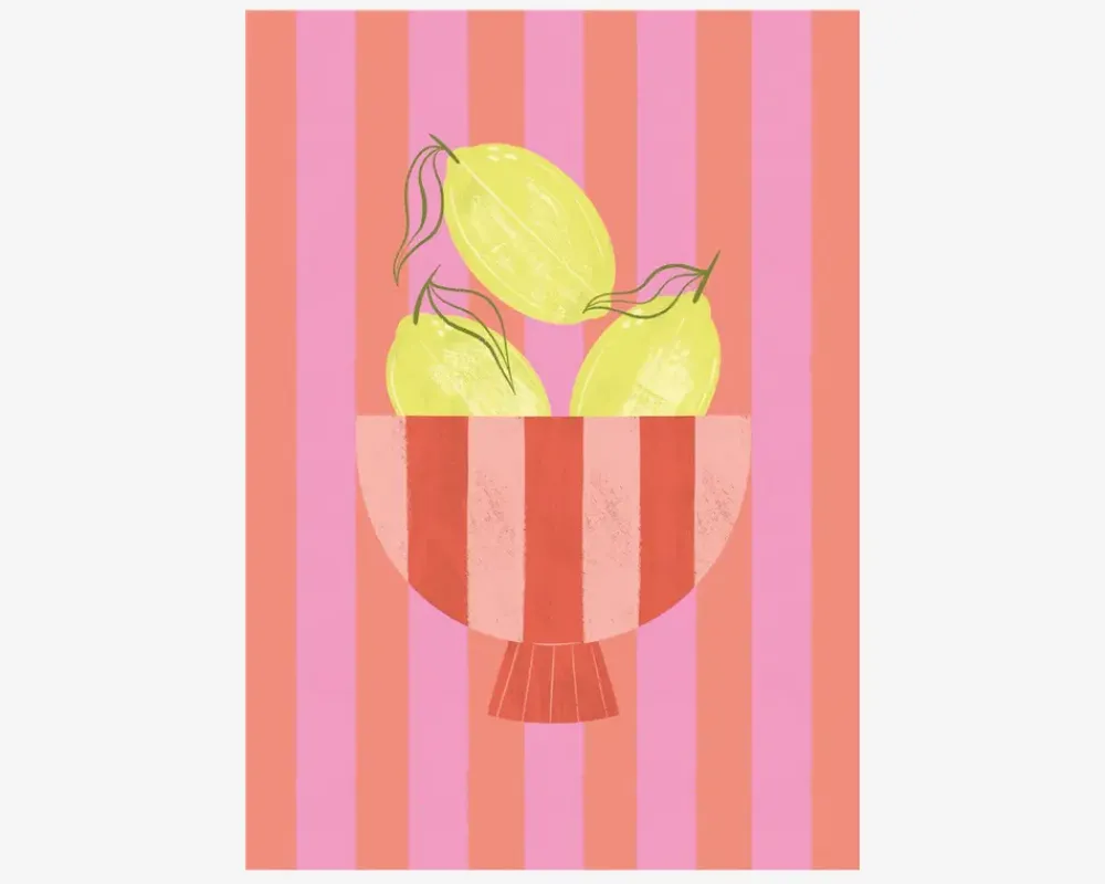 Outlet Daells Bolighus Bowl of lemons pink 30x40 cm