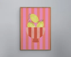 Outlet Daells Bolighus Bowl of lemons pink 30x40 cm