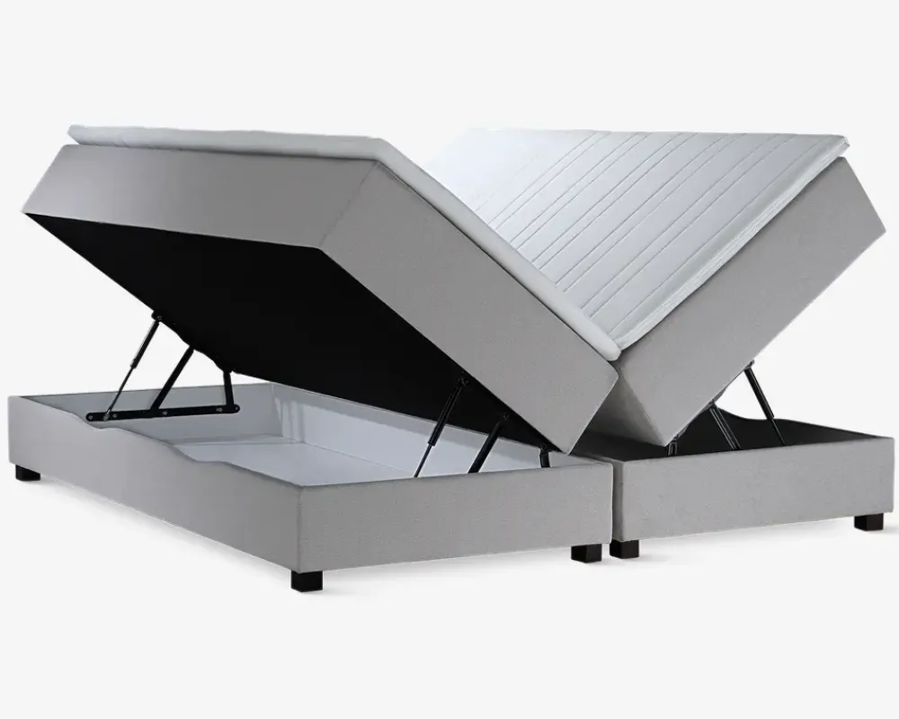 Hot Daells Bolighus Boxmadras med magasin 180 x 200 cm beige