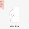 Discount Daells Bolighus Choise Living Armlæn 4 Venstre Stofgr. 1