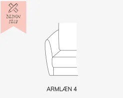Discount Daells Bolighus Choise Living Armlæn 4 Venstre Stofgr. 1