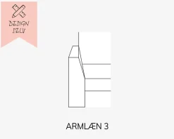 Daells Bolighus Choise Living Armlæn 3 Venstre Stofgr. 1