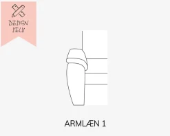 Hot Daells Bolighus Choise Living Armlæn 1 Venstre Stofgr. 1