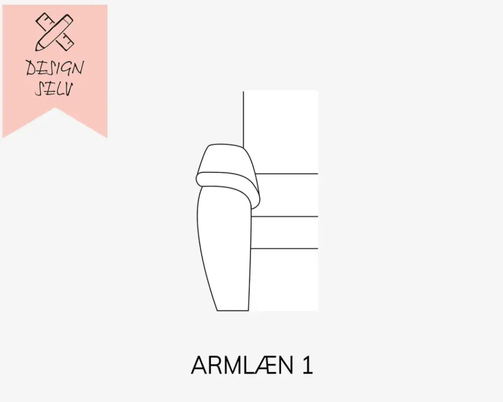 Hot Daells Bolighus Choise Living Armlæn 1 Venstre Stofgr. 1