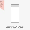 Outlet Daells Bolighus Choise Living Chaiselong Modul Stofgr. 1