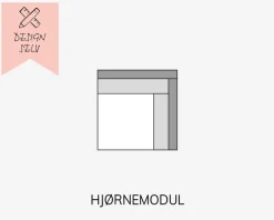 Daells Bolighus Choise Living Hjørnemodul Stofgr. 1