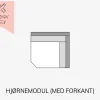 Sale Daells Bolighus Choise Living Hjørnemodul m/Forkant Stofgr. 1