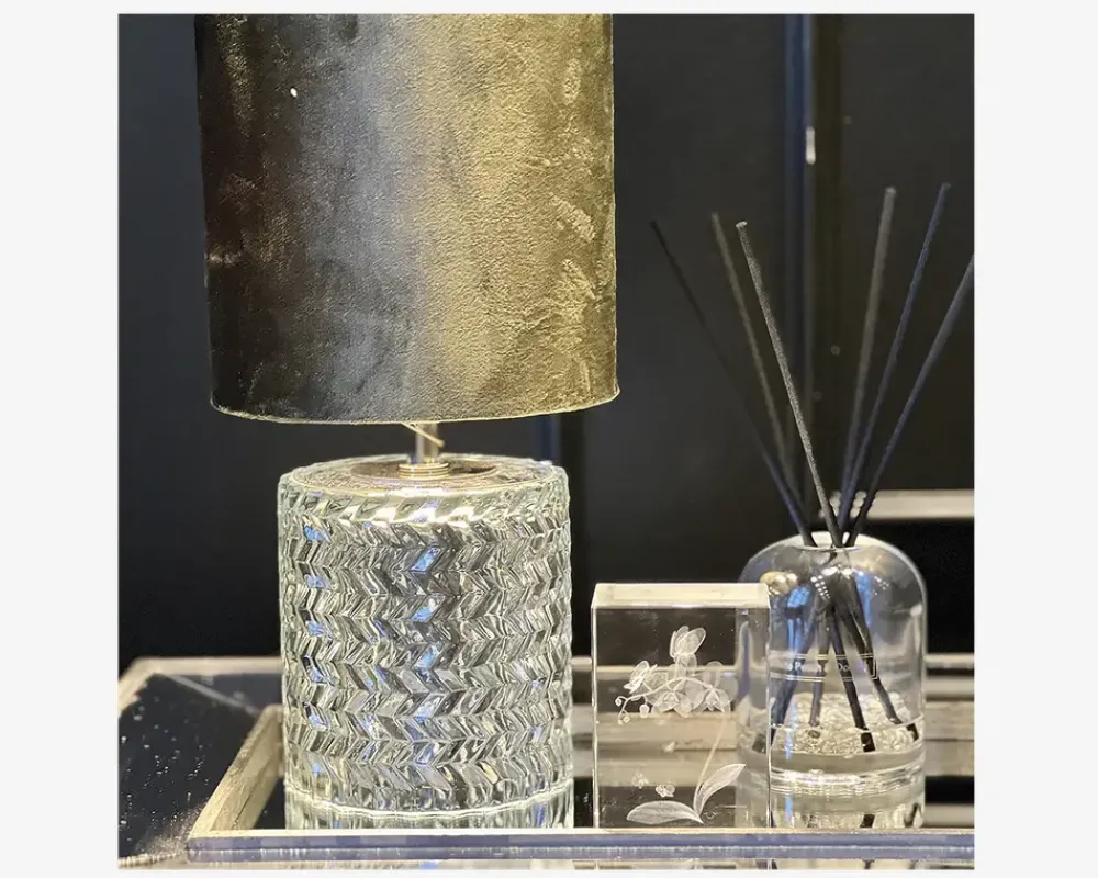 Best Daells Bolighus Dida bordlampe grøn H.29 cm