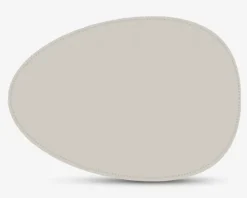 Best Daells Bolighus Dækkeserviet oval lys pu 42x33 cm Grå