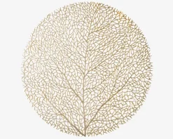 Online Daells Bolighus Dækkeserviet PVC Guld Ø.38cm