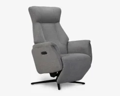 Outlet Daells Bolighus Drejestol m/Indbygget Fodskammel Grå