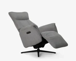 Outlet Daells Bolighus Drejestol m/Indbygget Fodskammel Grå